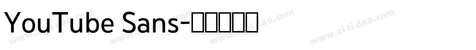 YouTube Sans字体转换